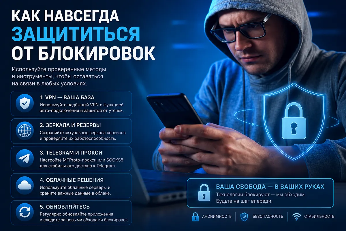 Как навсегда защититься от блокировок